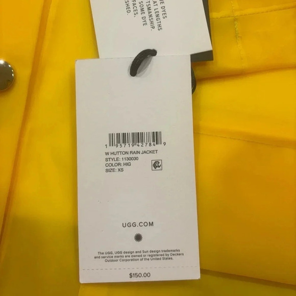 Ugg Hutton Rain Jacket Women’s XS NWT - Picture 5 of 9